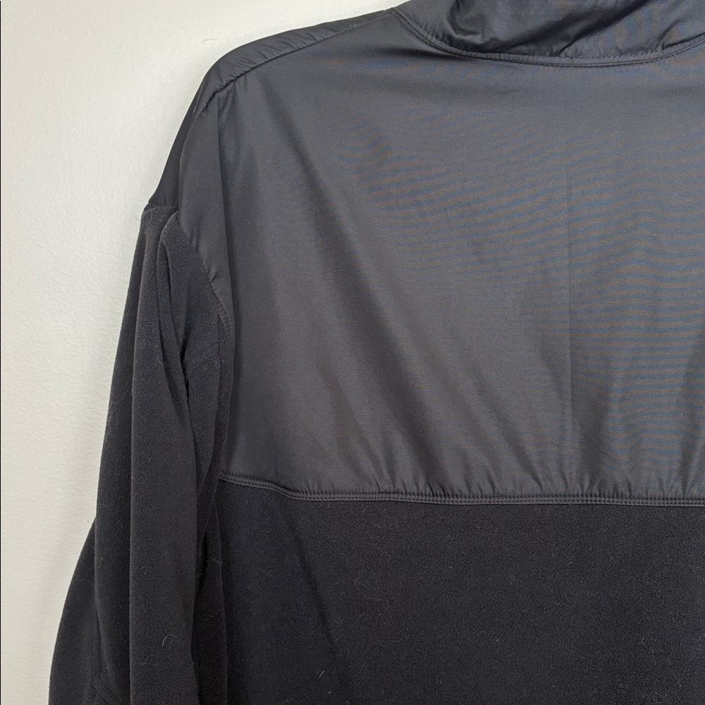 Nike Men’s Black Quarter Zip Fleece Pullover Jacket Size XL - Picture 6 of 8